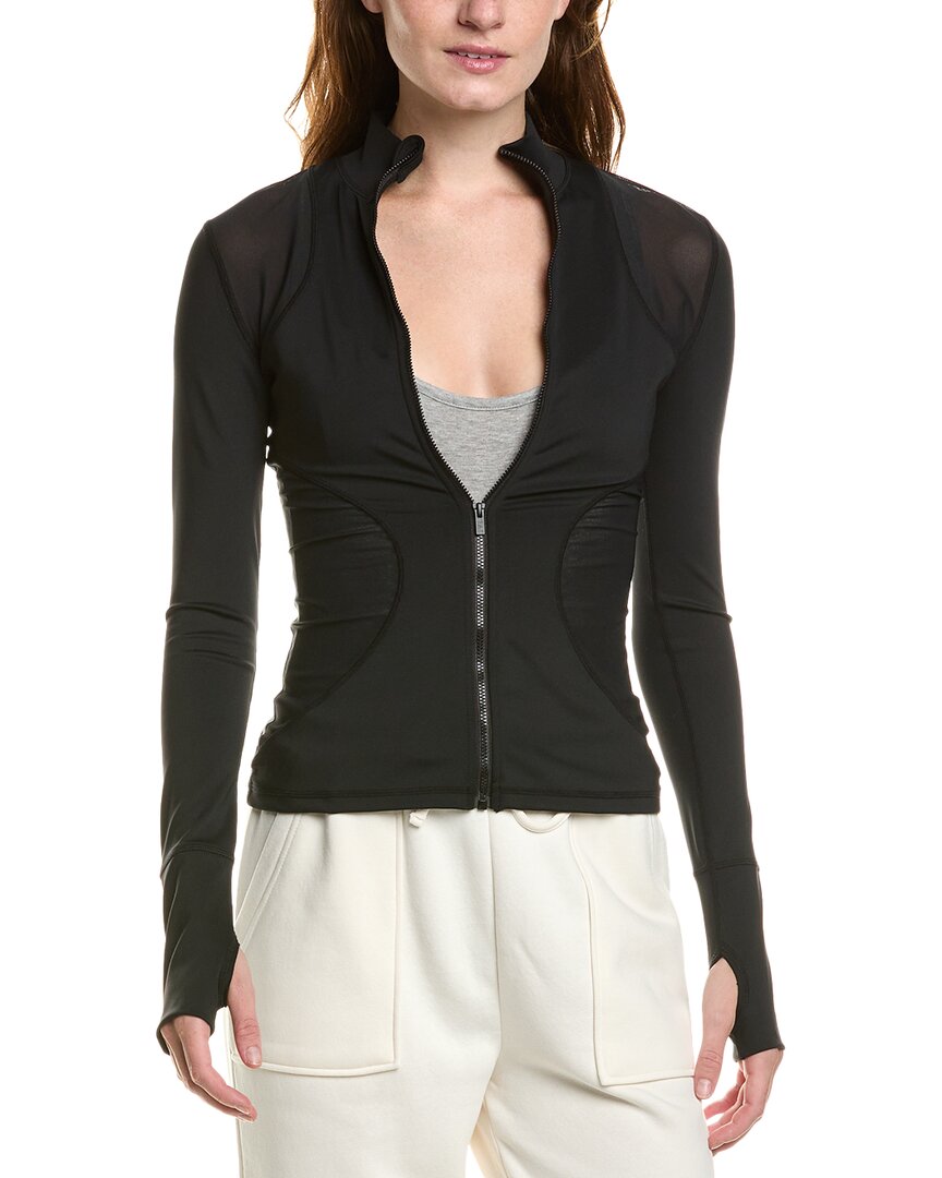 Ivl Collective Mesh Panel Jacket In Black