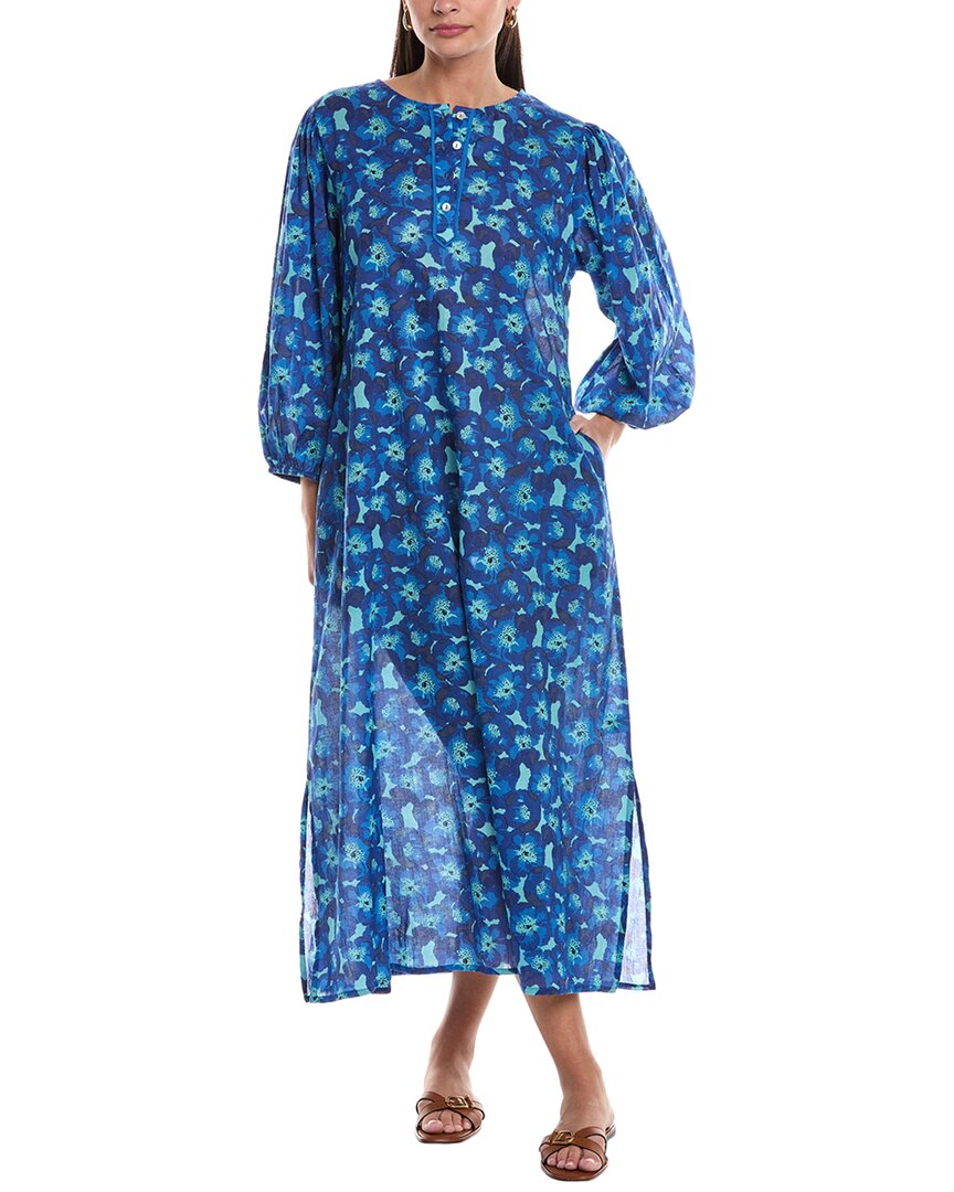 Ro's Garden Heidi Long Tunic In Blue