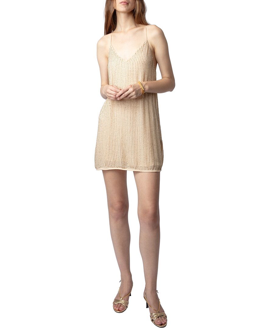 Shop Zadig & Voltaire Caro Mousseline Brod Dress