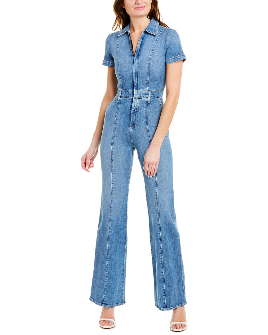 alice and olivia denim jumpsuit