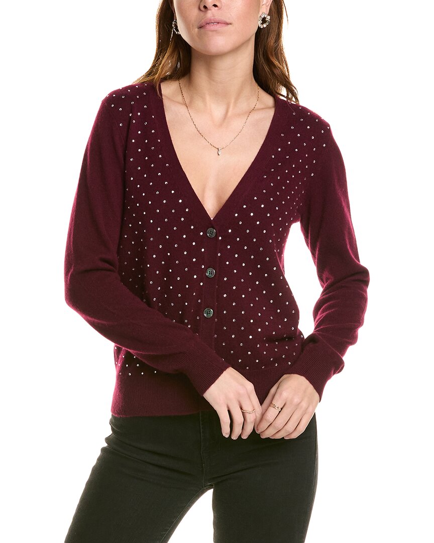 Sofiacashmere Rhinestone Cashmere Sweater