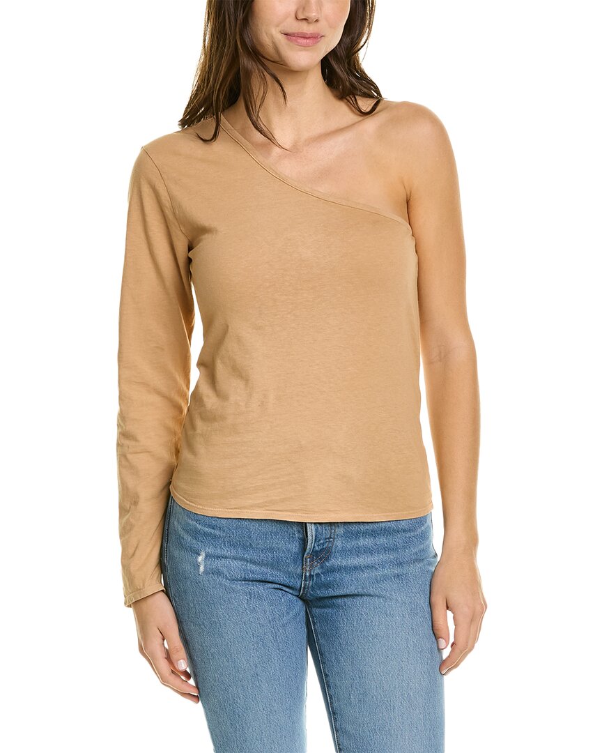 Donni . One-shoulder T-shirt In Brown
