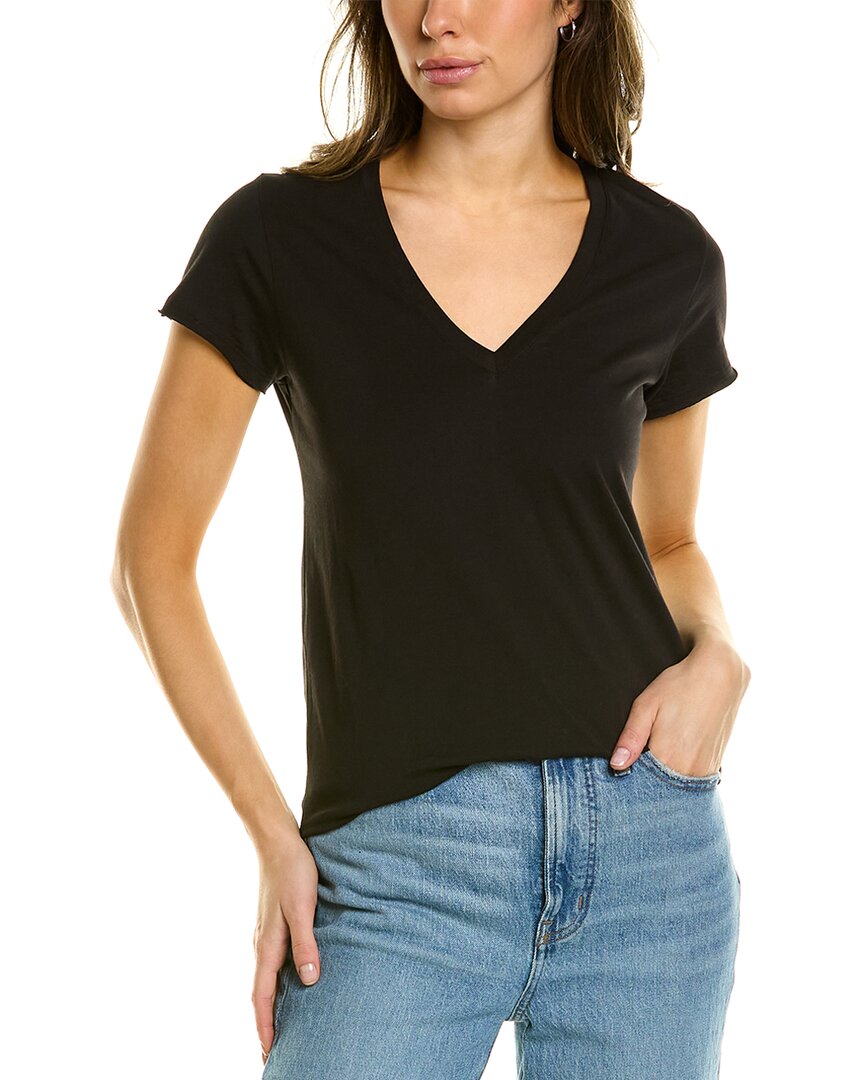 Atm Anthony Thomas Melillo Anthony Thomas Melillo V-neck T-shirt In Black
