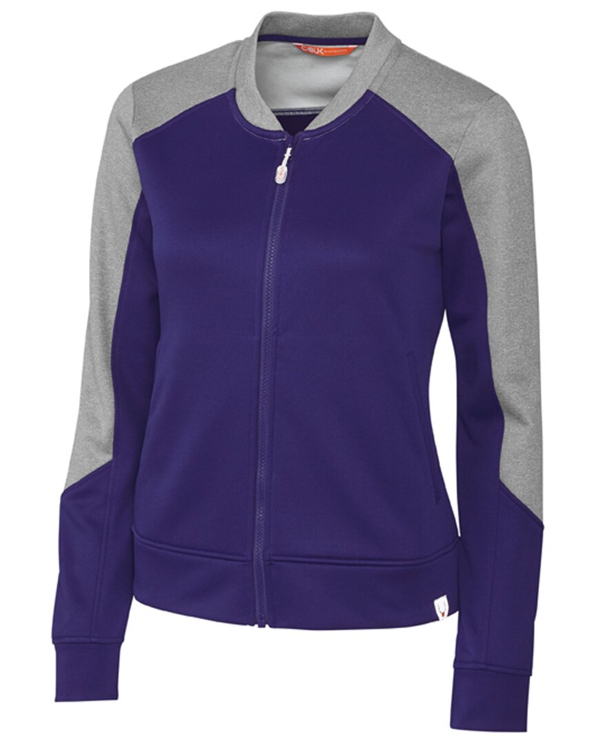 Shop Cutter & Buck Pop Fly Full Zip Jacket In Purple