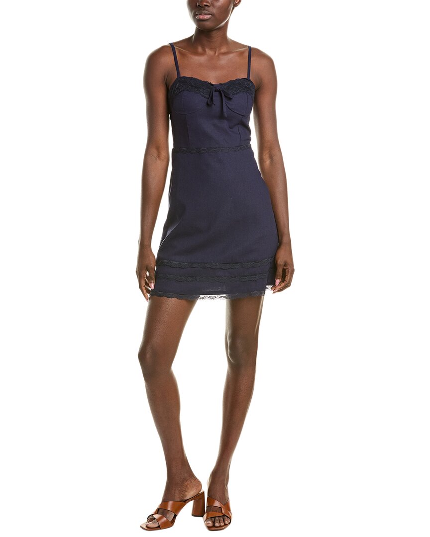 Femme Society Mini Dress In Blue