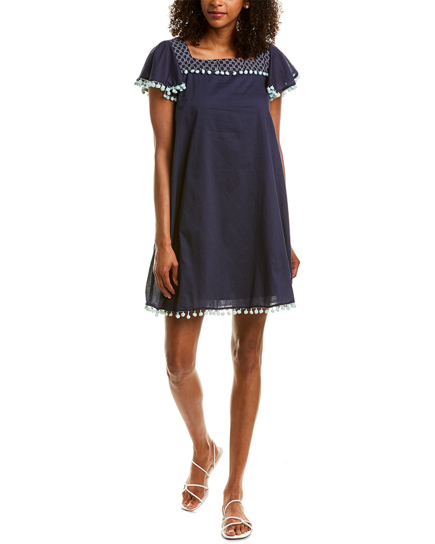 Image of Sail to Sable Pompom Shift Dress