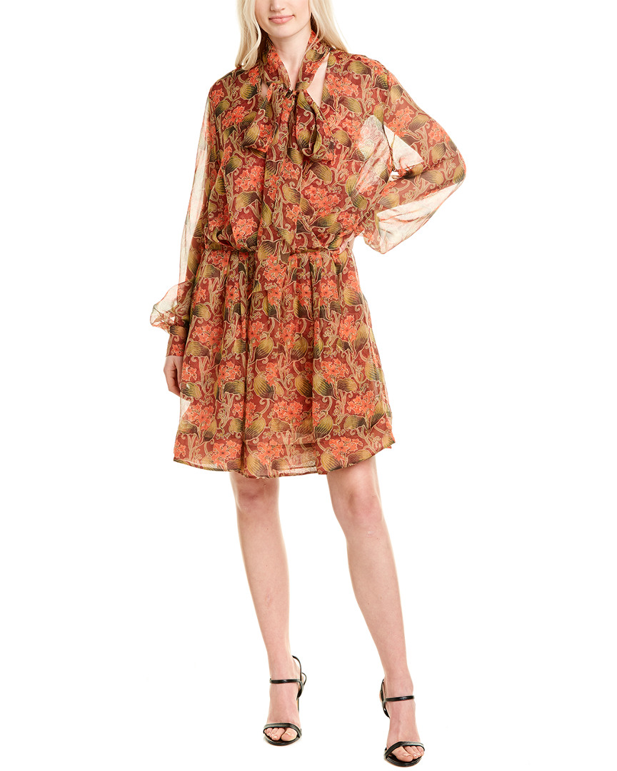 Oscar De La Renta Silk A-Line Dress Women's Pink 12 191595775296 | eBay