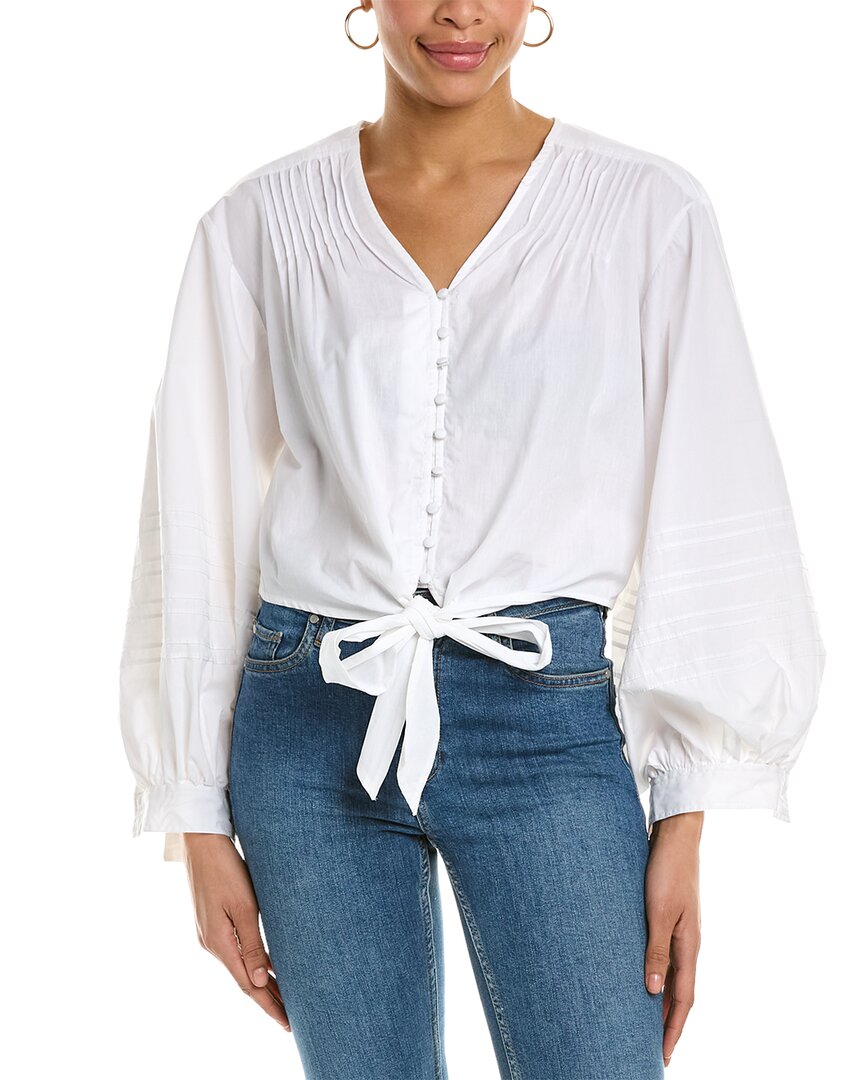 VINCE CAMUTO TIE-FRONT BLOUSE