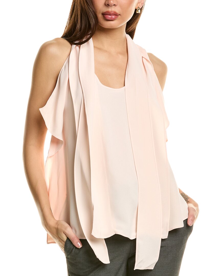 Reiss Calista Tie Neck Shell