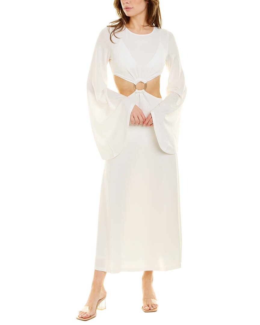 Shop Sonya Majestic Knit Maxi Dress In White