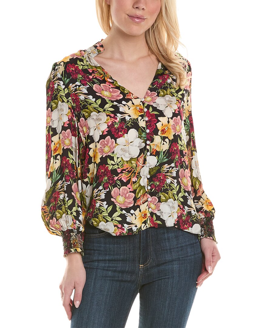ALICE AND OLIVIA ALICE + OLIVIA REILLY SILK BLOUSE
