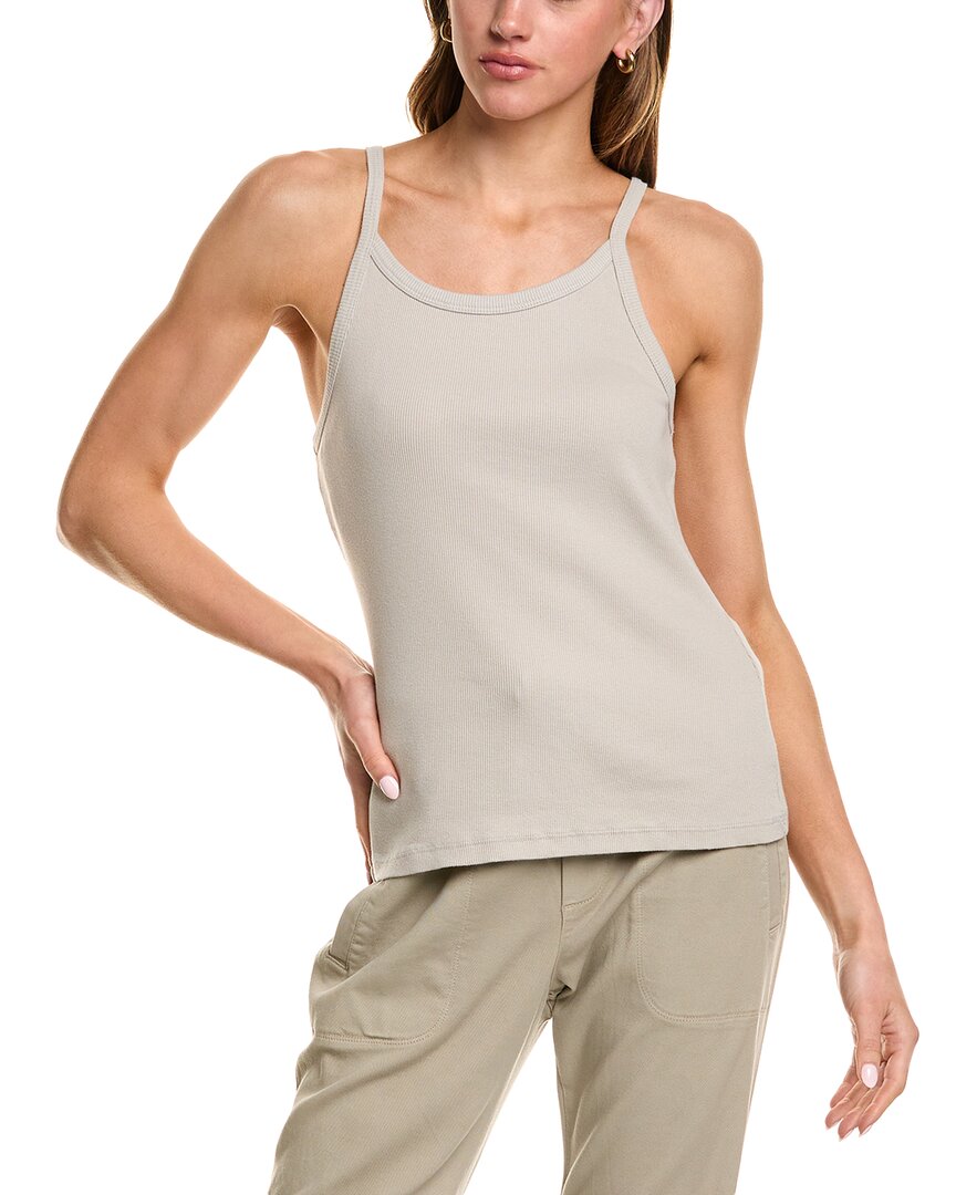 James Perse Ribbed Cami In Gray