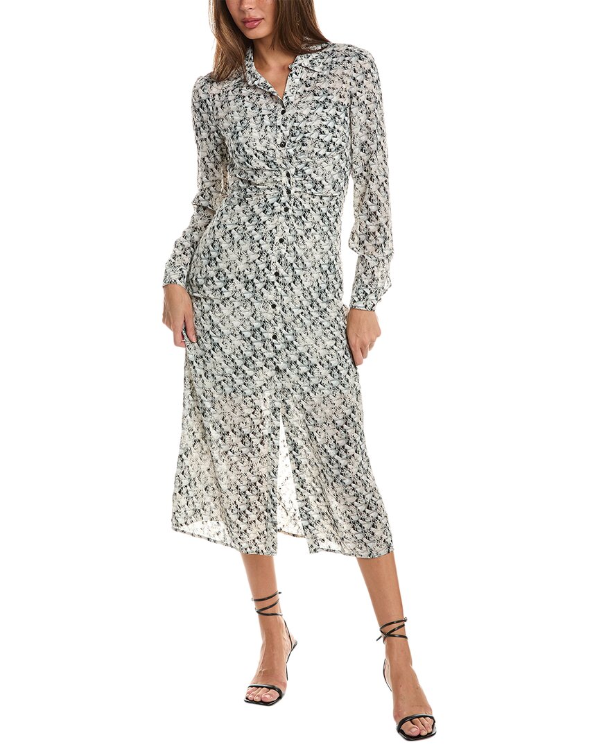 Pinko Lugagnano Maxi Dress In Grey