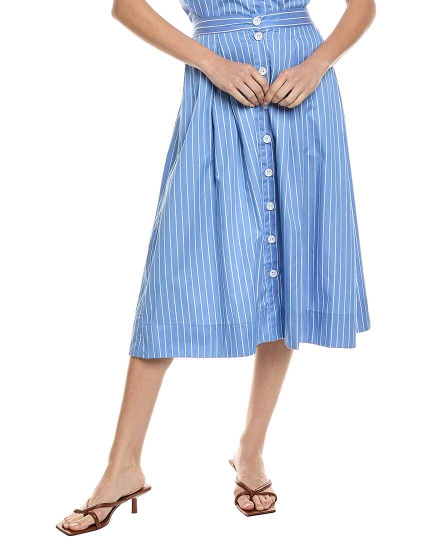 NATION LTD NATION LTD IDRA DEEP PLEAT MIDI SKIRT