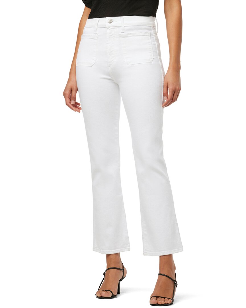 JOE'S JEANS JOE'S JEANS WHITE HIGH RISE CROP BOOTCUT JEAN