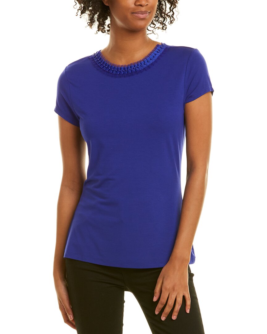 Ted Baker Jacii Fitted Top In Blue