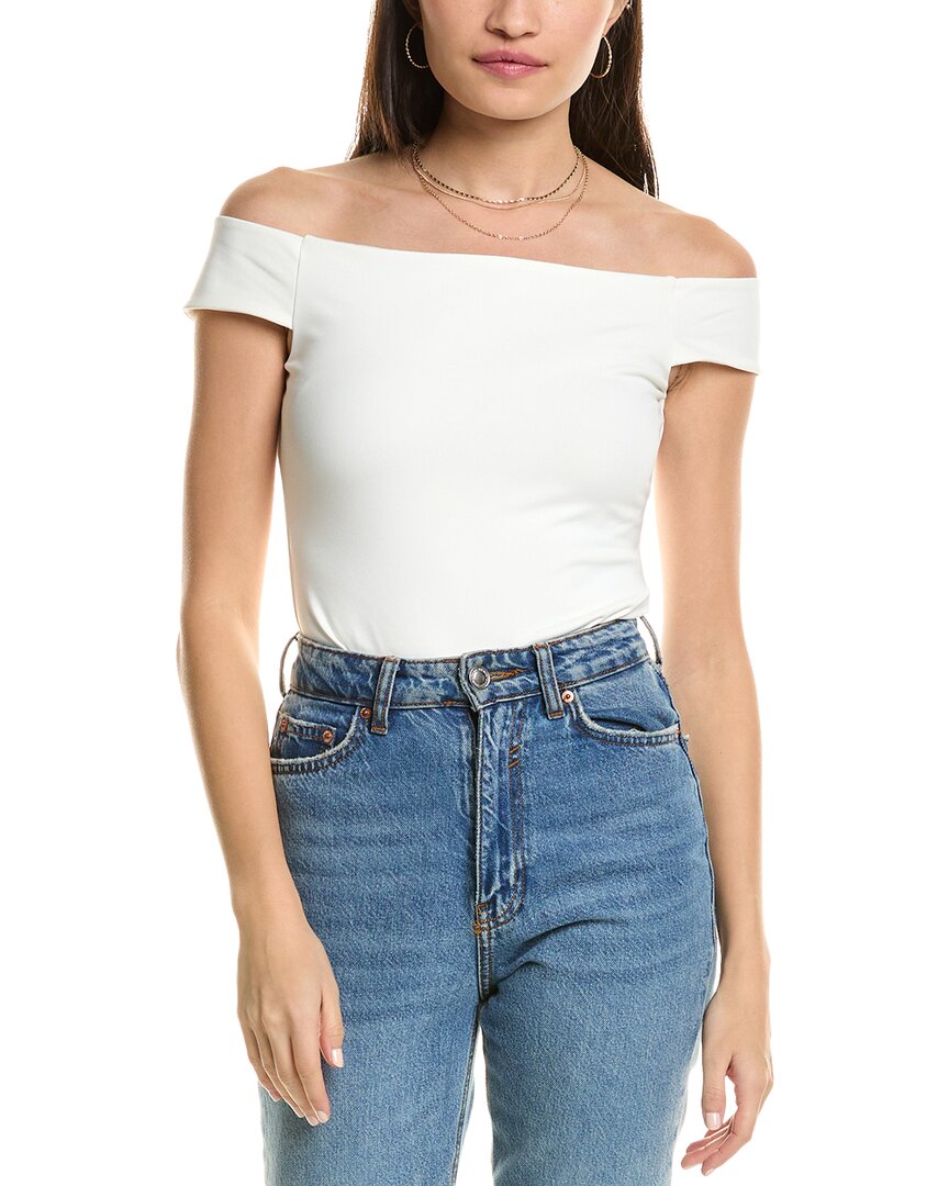 Free People X Revolve Off To The Races Bodysuit In White