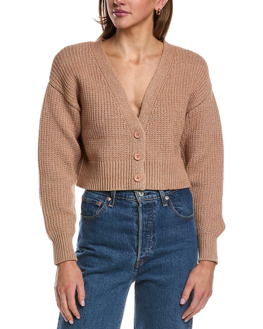 525 America Button Front Cardigan In White