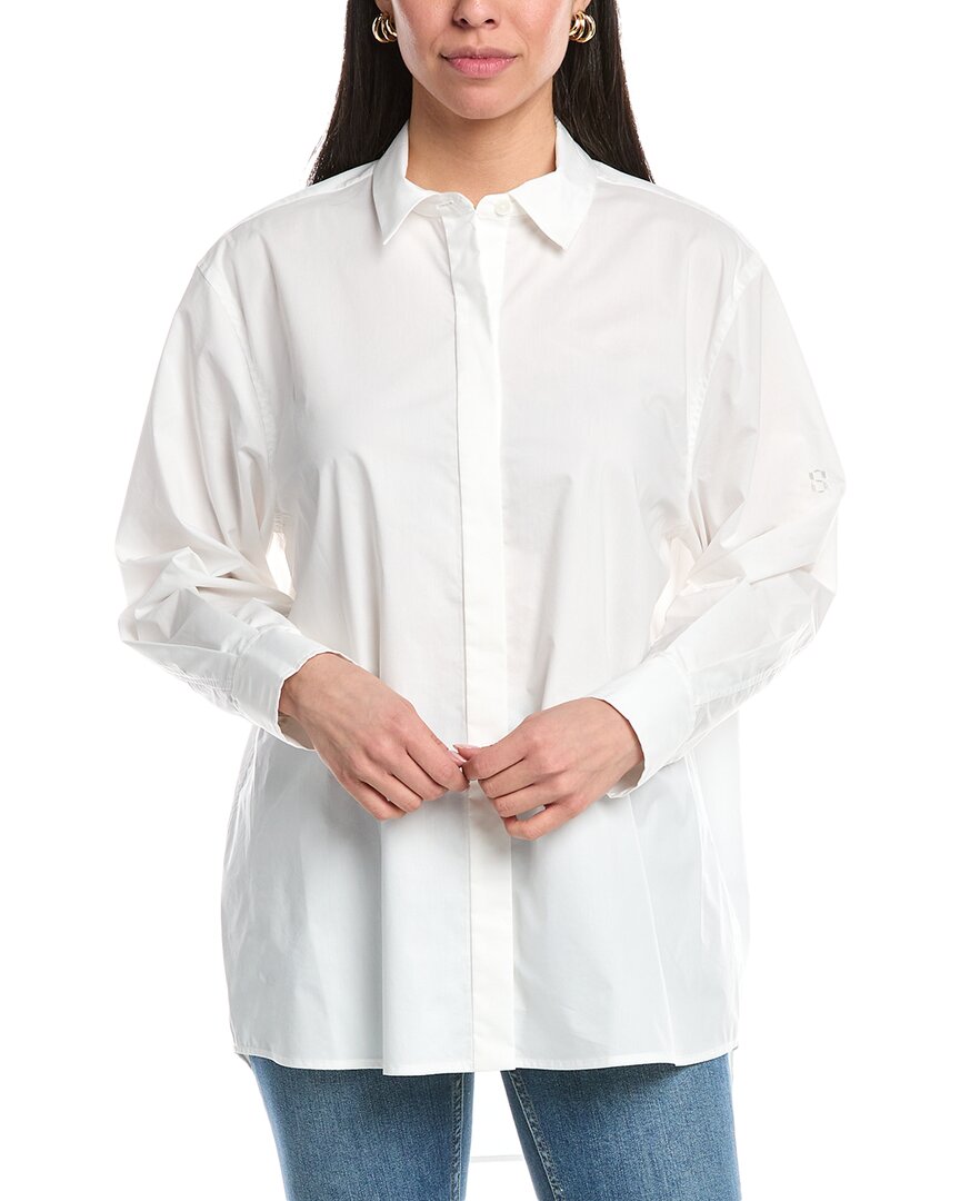 Simkhai Chandler Oversized Button-down Shirt In White