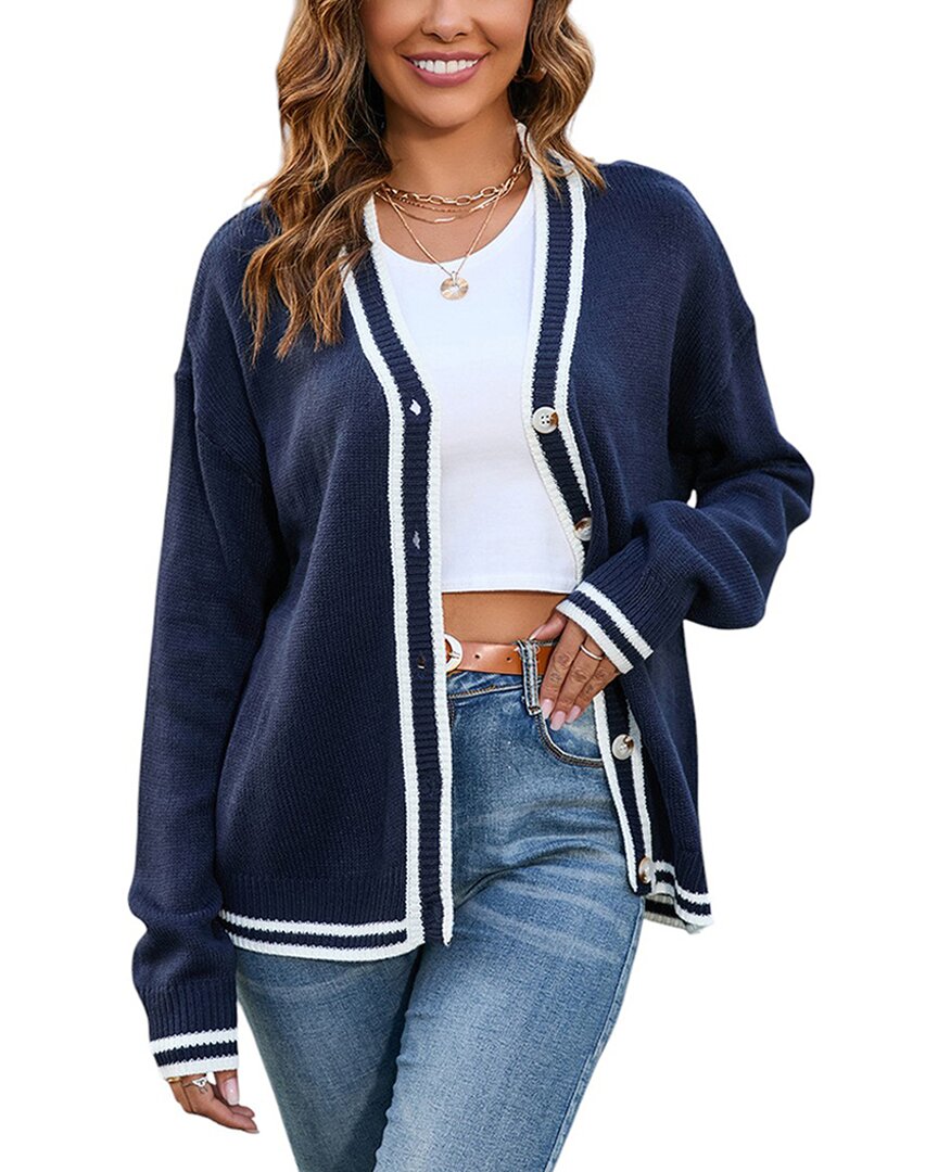 Enjoy Petra Cardigan In Blue