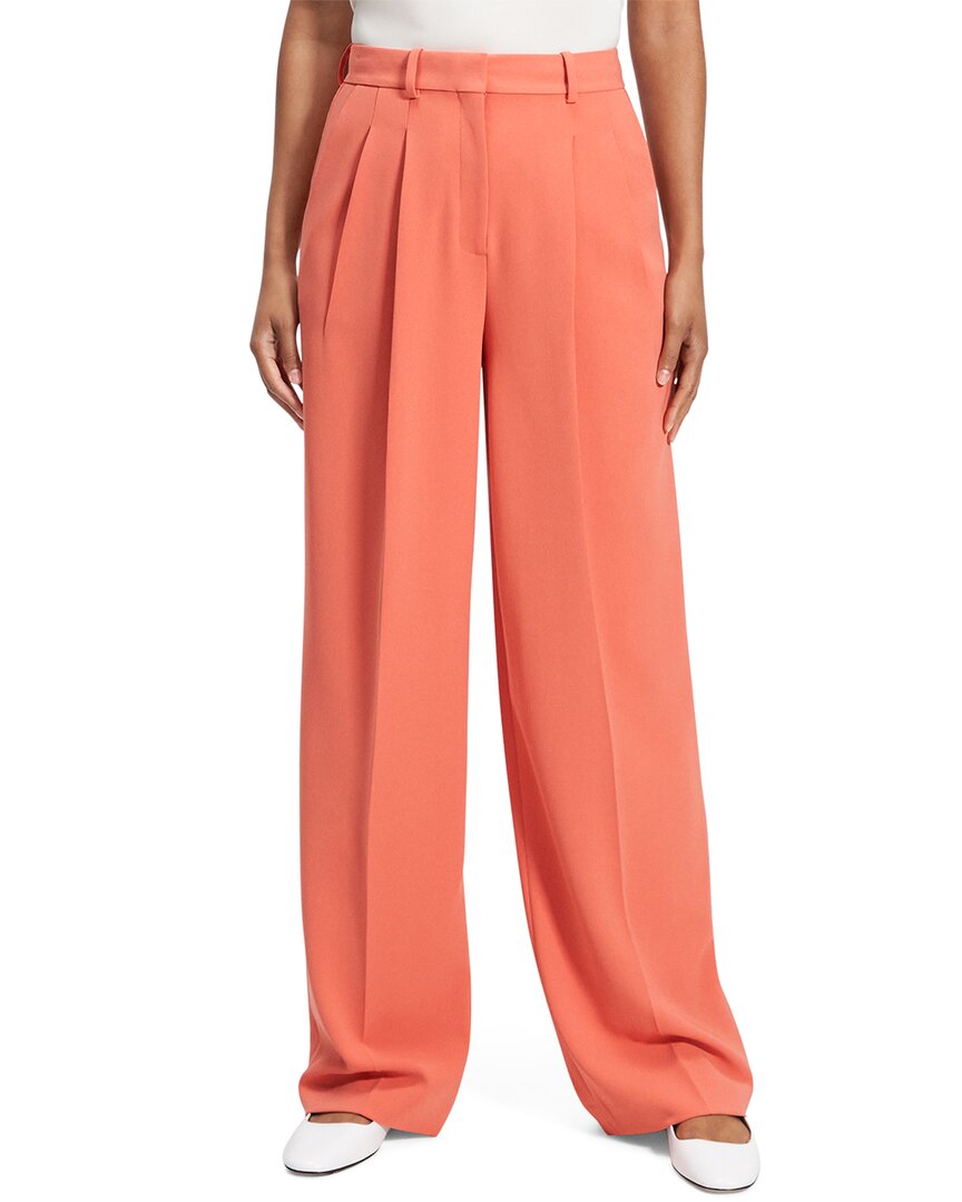 Theory Double Pleat Linen Pants