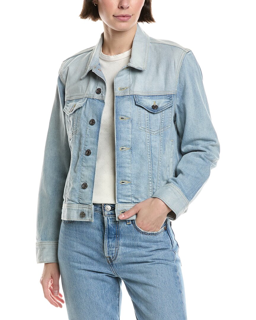 7 For All Mankind Classic Trucker Jacket In Blue