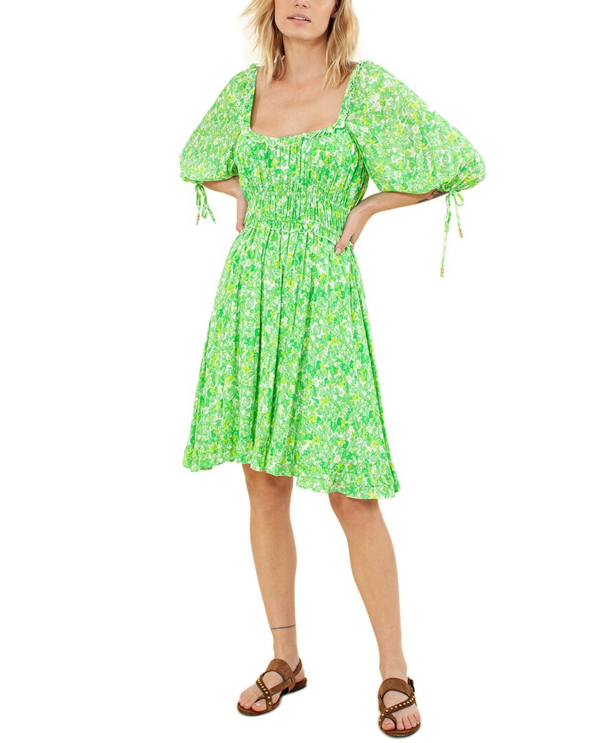 Hale Bob Ruffle Trim Dress