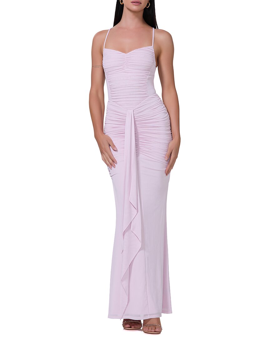 AFRM AFRM AZULA RUCHED FRONT HALTER DRESS 
