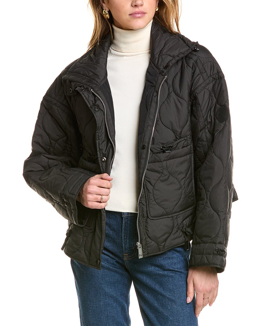 Noize June Short Puffer Jacket In Black