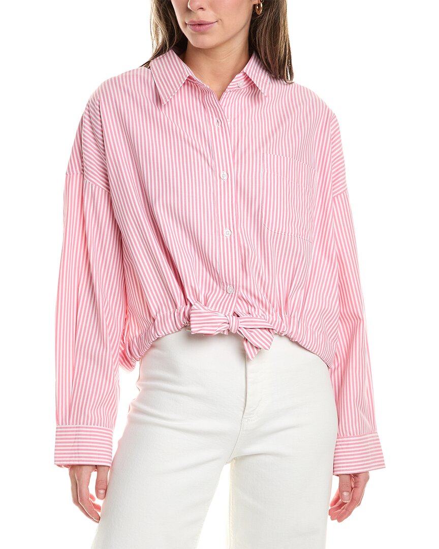 Shop Elan Tie-front Shirt In Pink