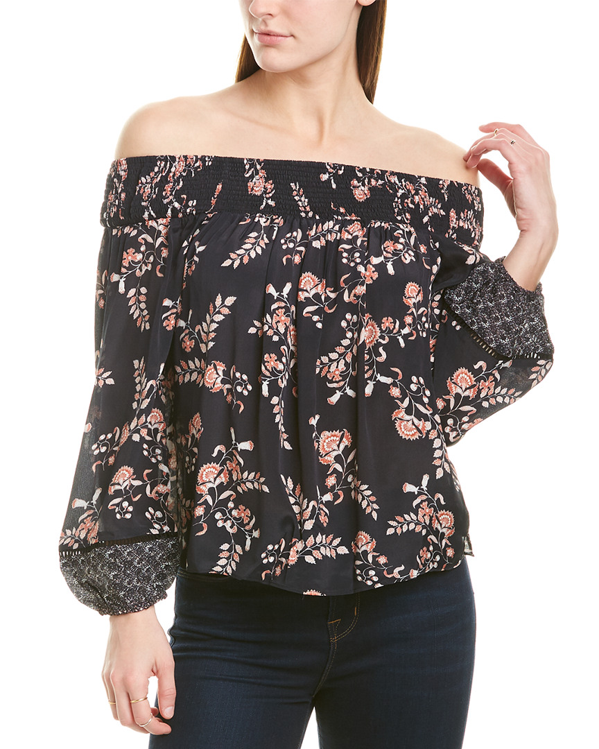 Image of Greylin Jessie Silk-Blend Top