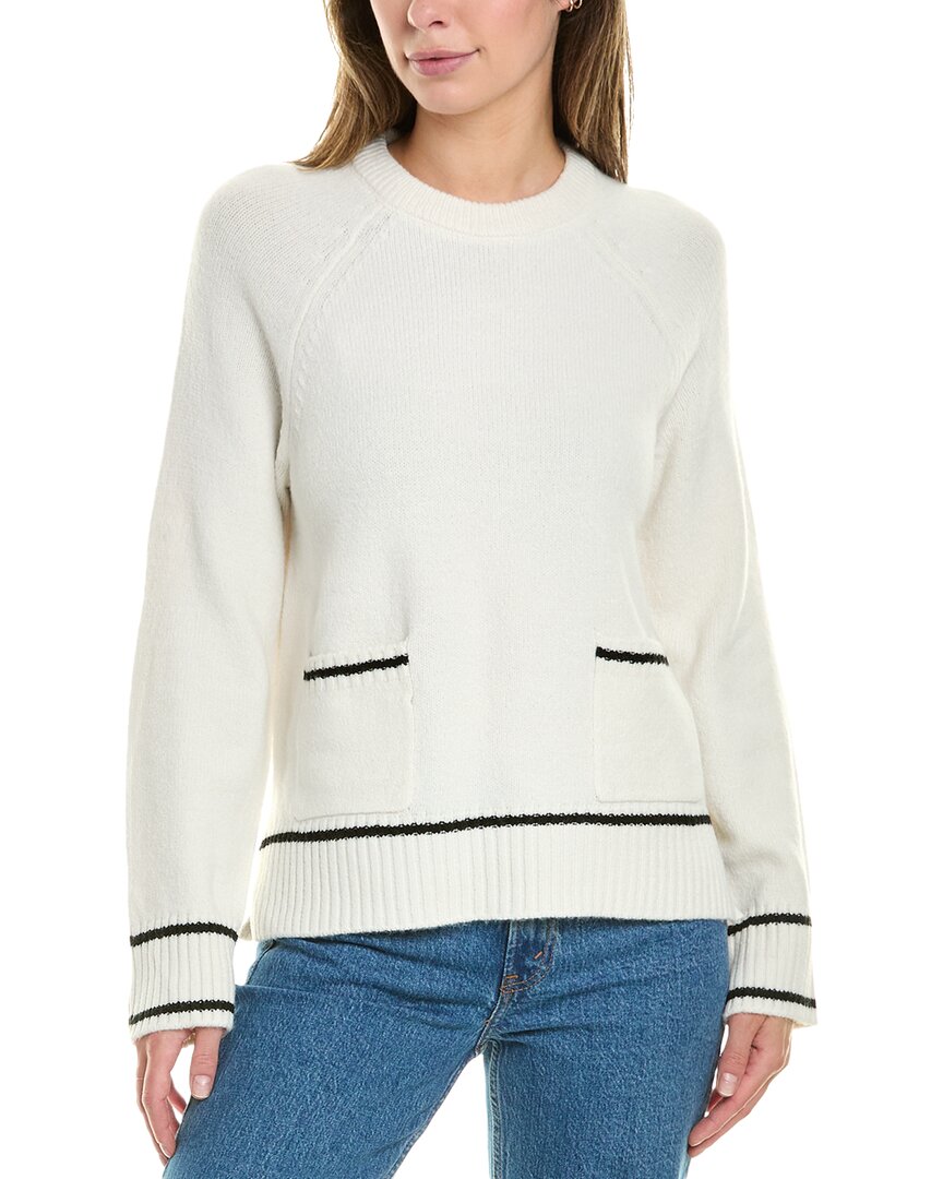 Design History Patch Pocket Sweater In White