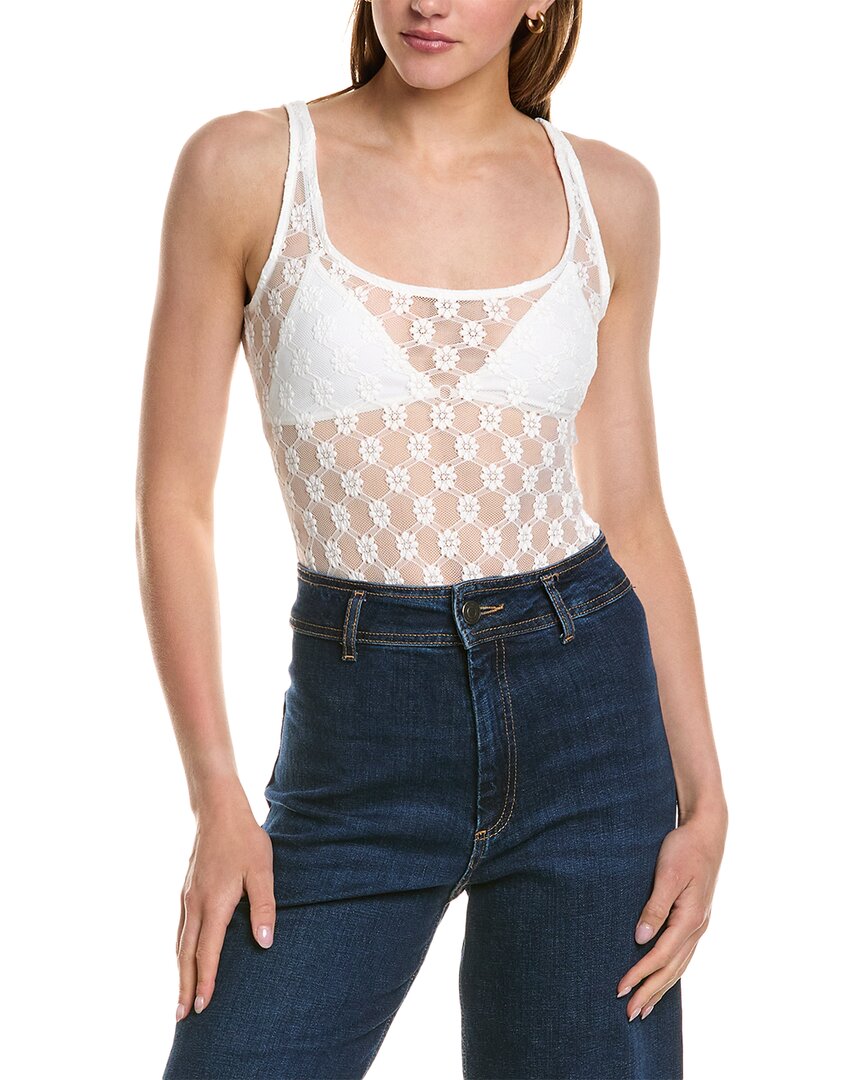 Shop Bardot Adoni Lace Bodysuit In White