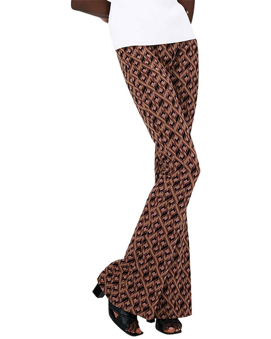 Diane Von Furstenberg Greg Jacquard Pants By In Size 12 In Brown