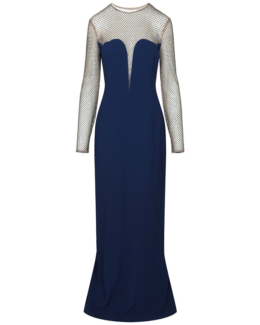Stella Mccartney Myah Embellished Long Sleeve Gown
