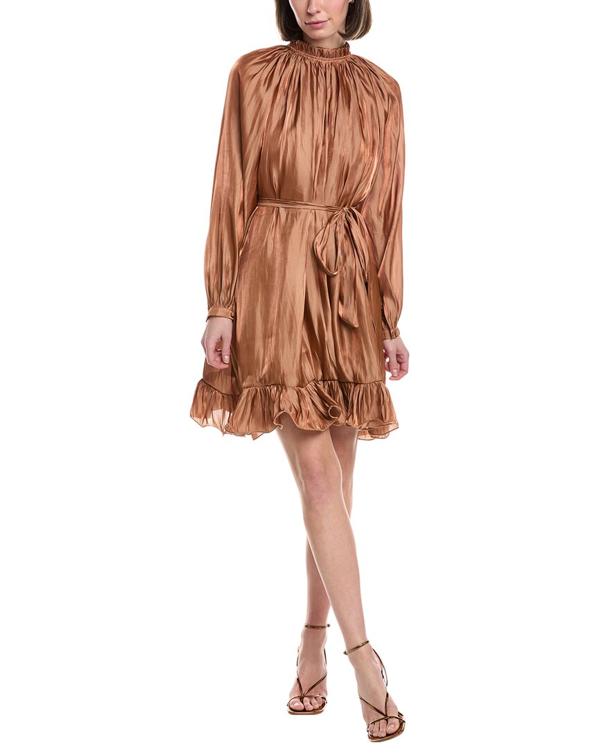 Beulah Mini Dress In Brown