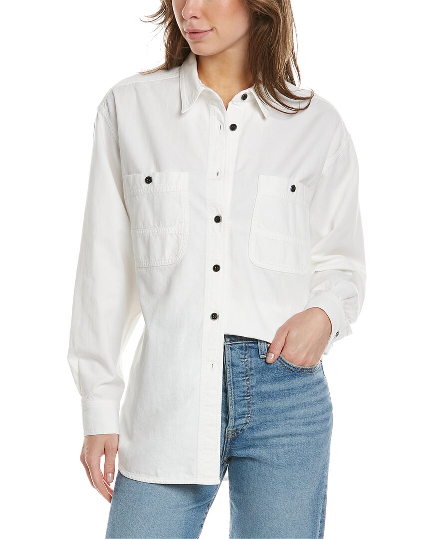 Shop Isabel Marant Étoile Verane Shirt In White