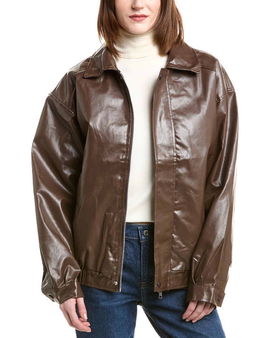 Serenette Bomber Jacket In Brown