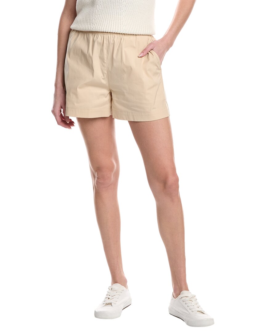 Theory Blended Shorts In Beige