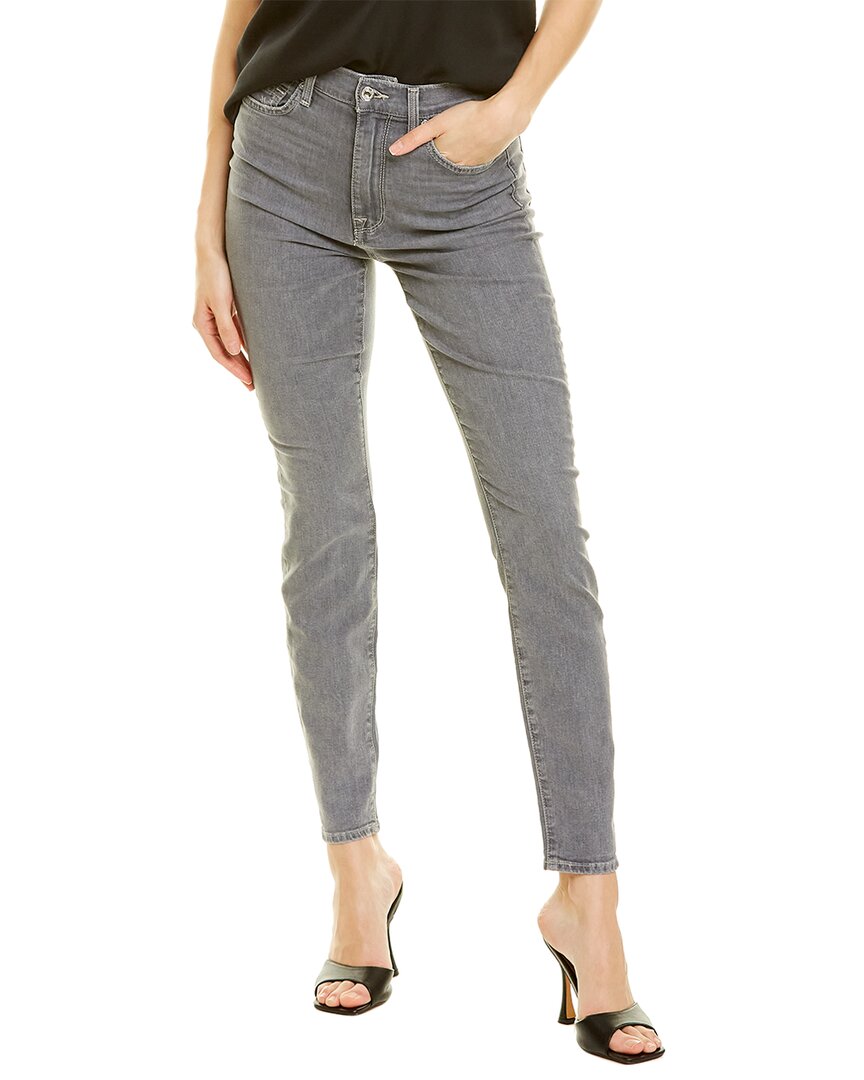 7 For All Mankind The Ankle Stretch Skinny Jeans In Black