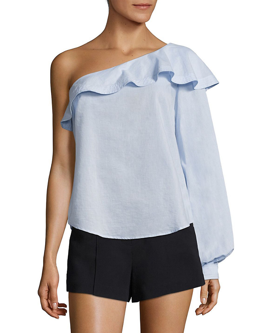 Image of A.L.C. Brielle Ruffled One-Shoulder Top