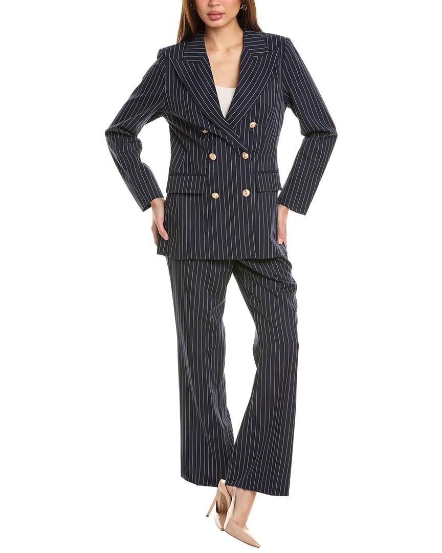 Pascale La Mode 2pc Blazer & Pant Set In Blue