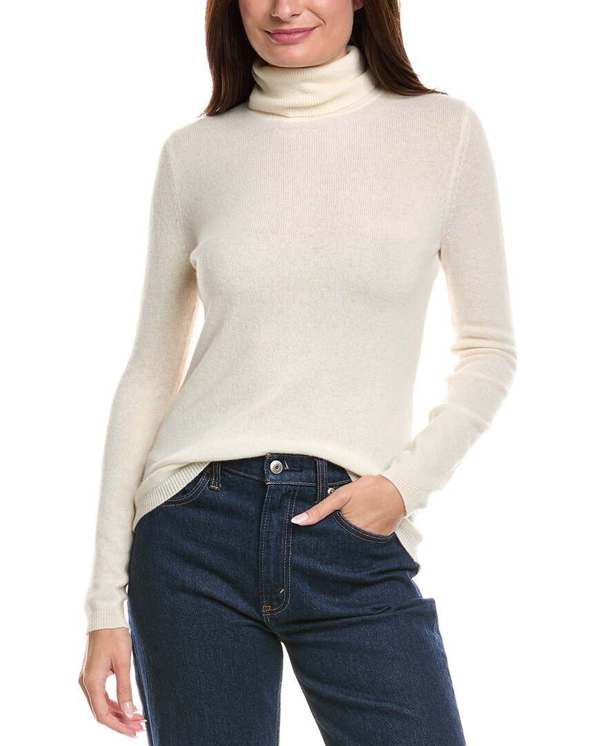 Forte Cashmere Turtleneck Cashmere Sweater In Neutral