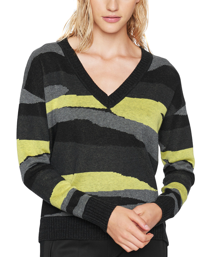 Pam & Gela F19 Slouchy Camo Wool-blend Sweater In Multi