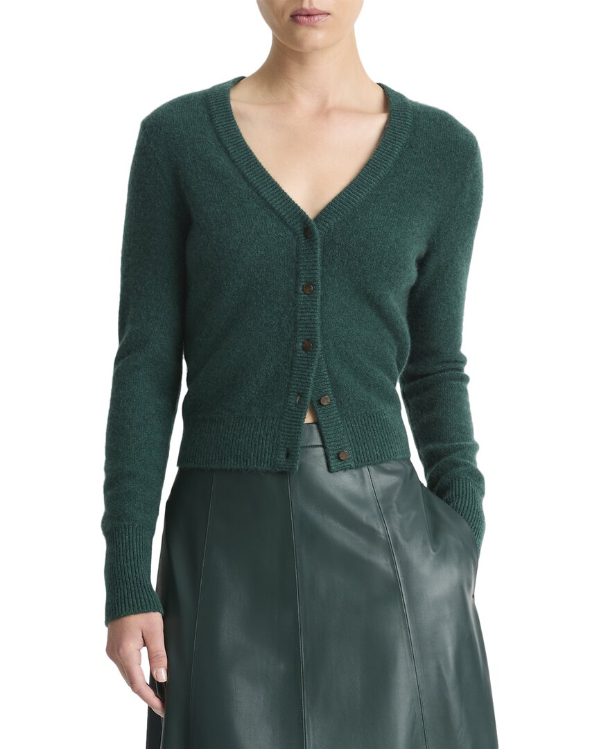 VINCE VINCE BOILED BUTTON CASHMERE CARDIGAN