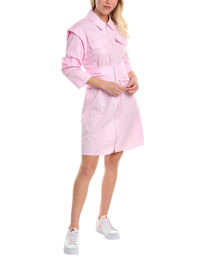 Derek Lam 10 Crosby Skylar Shirtdress In Pink