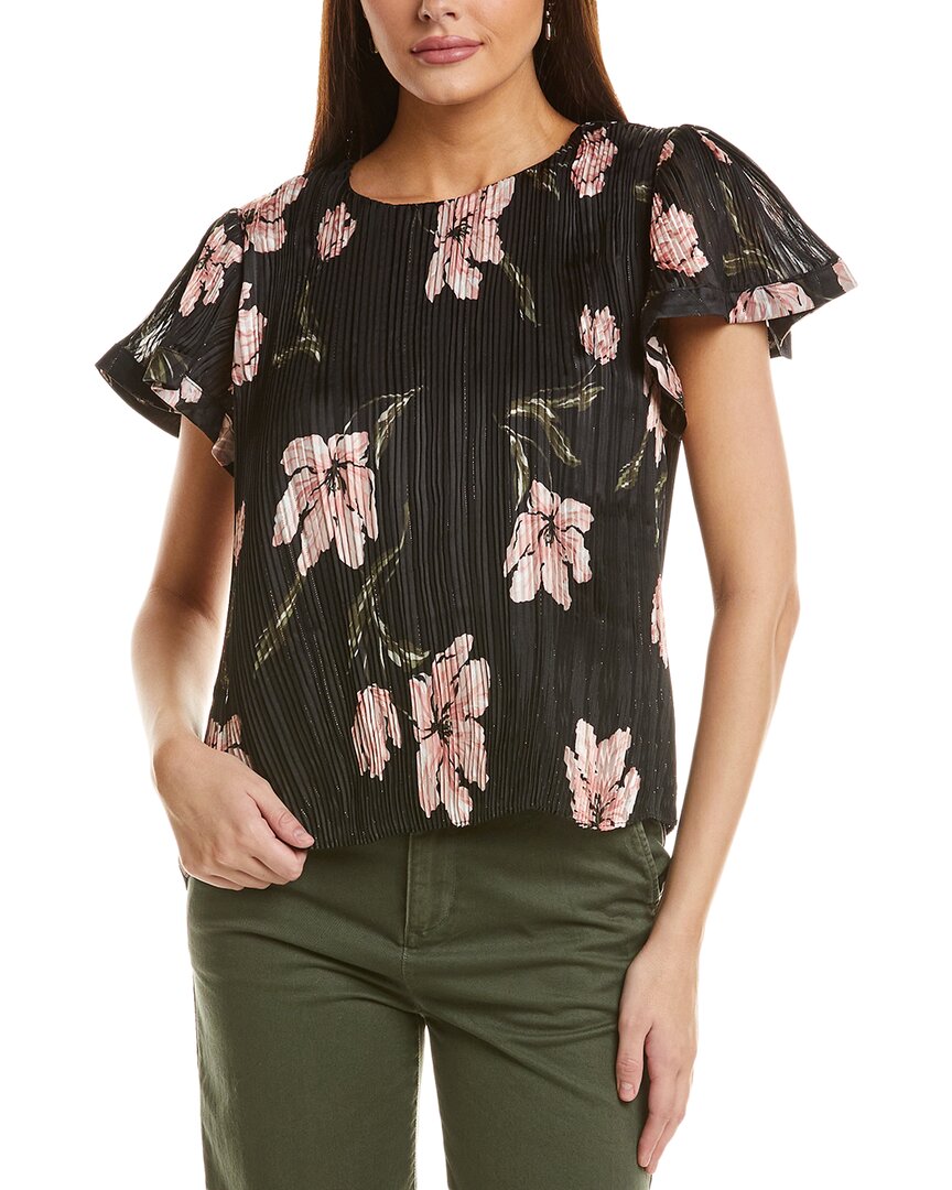 Cece Accordion Pleated Blouse