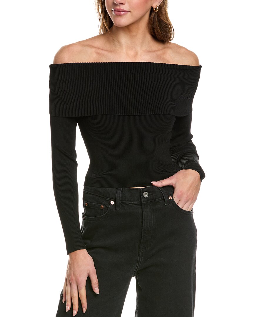 Alice And Olivia Dolan Pullover In Black