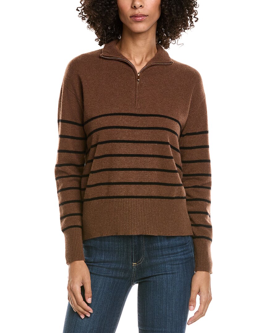 Incashmere Crewneck Cashmere Sweater In Brown