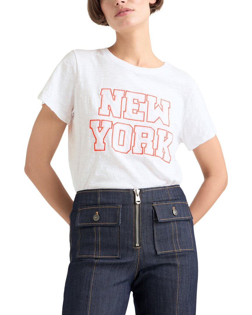 Cinq À Sept Chain-stitch Paris New York T-shirt